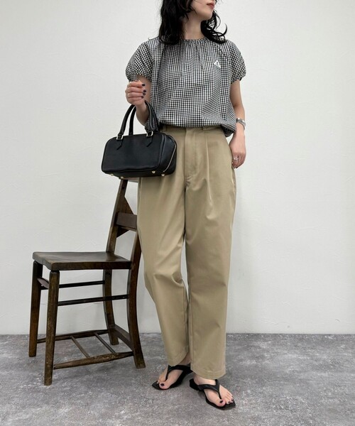 「fredy emue」 半袖ブラウス 38 ネイビー レディース_画像3