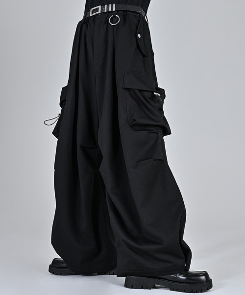 「ADRER」 カーゴパンツ X-SMALL ブラック メンズ_画像5