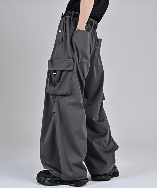 「ADRER」 カーゴパンツ X-SMALL ブラック メンズ_画像8