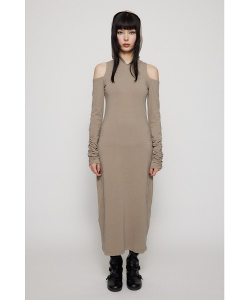 「LAGUA GEM」 長袖ワンピース SMALL ベージュ レディース_画像4