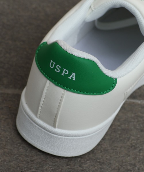 「U.S. POLO ASSN.」 ローカットスニーカー 23cm ホワイト×ブラック メンズ_画像8