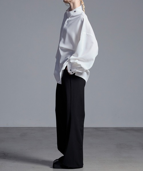 「Loose/ルース」 長袖シャツ M ブルーグレー メンズ_画像9
