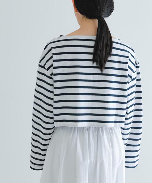 「Le Minor」 長袖カットソー FREE ネイビー レディース_画像5