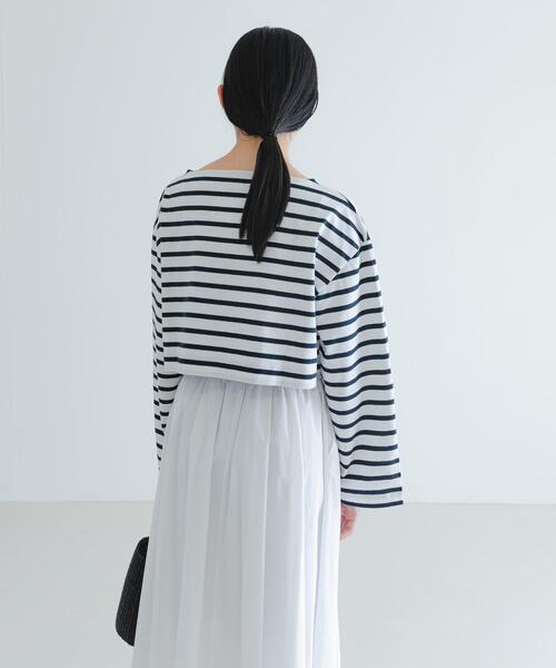 「Le Minor」 長袖カットソー FREE ネイビー レディース_画像6