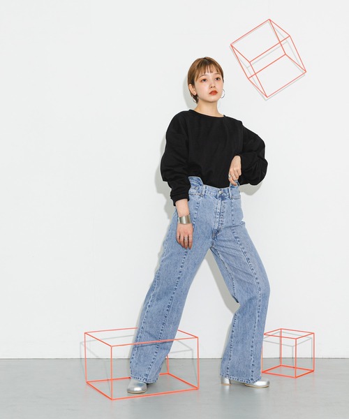 「KBF」 デニムパンツ 36 ブルー レディース_画像3