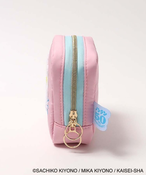Bleu Bleuet（ブルーブルーエ） ポーチ ノンタン4サガラ刺繍スクエア