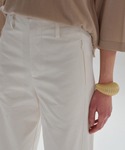 パンツ コットン ワイドストレートパンツ レディースの詳細画像4