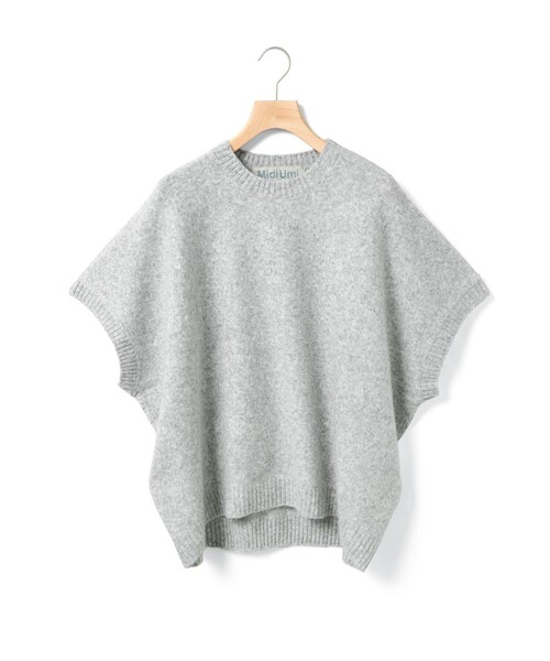 「MidiUmi」 半袖ニット FREE グレー レディース_画像3