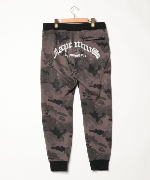 「AAPE BY A BATHING APE」 スウェットパンツ LARGE ブラック メンズ_画像2
