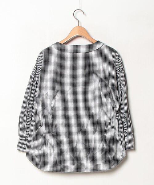 「haupia」 長袖ブラウス MEDIUM ホワイト×ブラック レディース_画像2