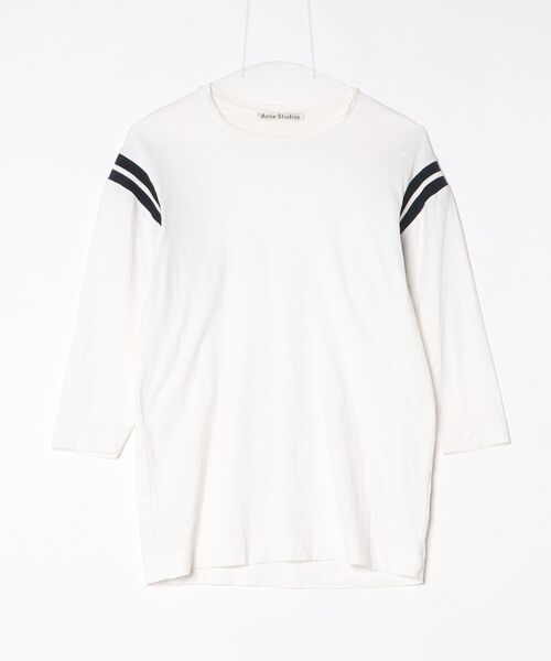 Acne Studios 長袖 カットソー ホワイト Acne Studios（アクネ ストゥディオズ） 7分袖カットソー X-SMALL