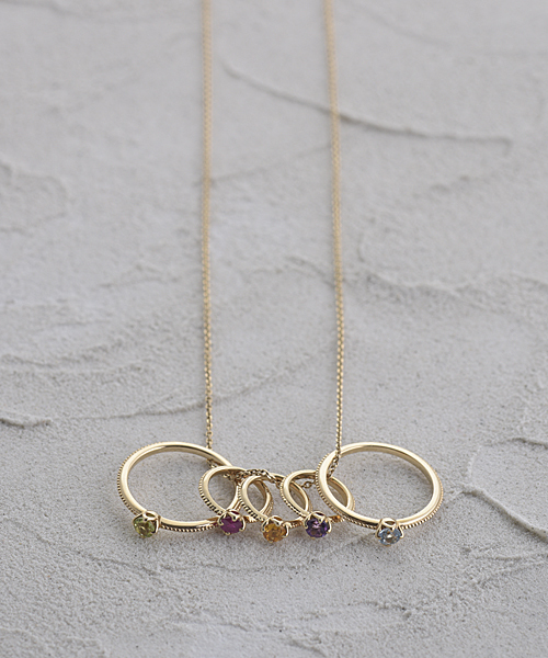 agete 指輪 リング K10マザーリング（サファイア） レディース