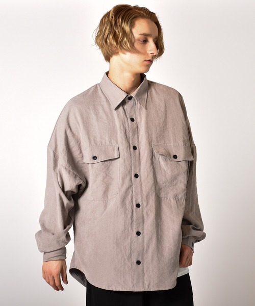 正規品定番 シャツ ブラウス ビッグシルエット ポリピーチ CPOワッシャーオーバーシャツジャケット ZOZOTOWN PayPayモール店 - 通販 - PayPayモール 激安大特価
