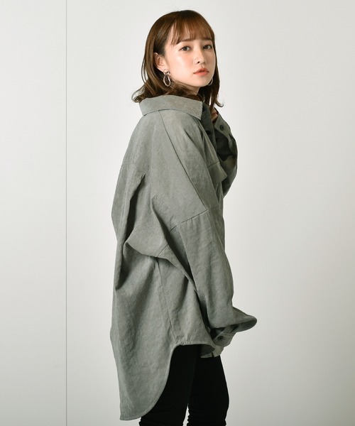 正規品定番 シャツ ブラウス ビッグシルエット ポリピーチ CPOワッシャーオーバーシャツジャケット ZOZOTOWN PayPayモール店 - 通販 - PayPayモール 激安大特価