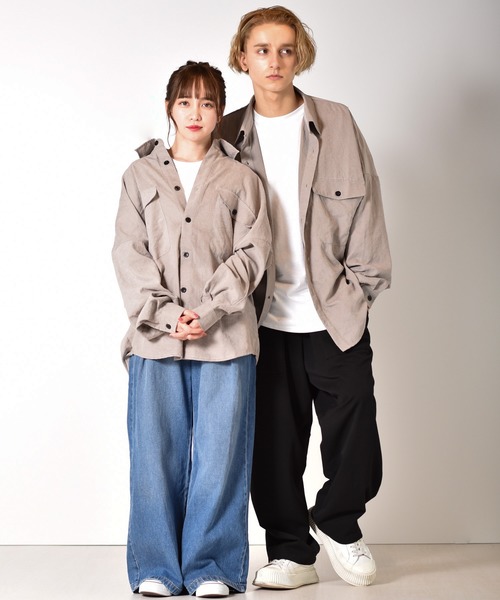 正規品定番 シャツ ブラウス ビッグシルエット ポリピーチ CPOワッシャーオーバーシャツジャケット ZOZOTOWN PayPayモール店 - 通販 - PayPayモール 激安大特価