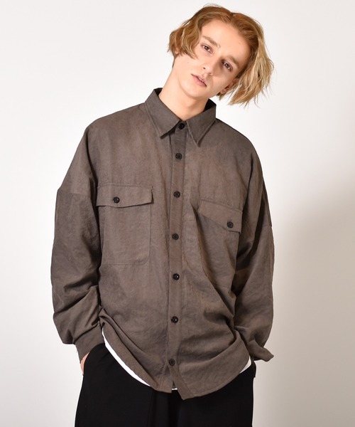 正規品定番 シャツ ブラウス ビッグシルエット ポリピーチ CPOワッシャーオーバーシャツジャケット ZOZOTOWN PayPayモール店 - 通販 - PayPayモール 激安大特価