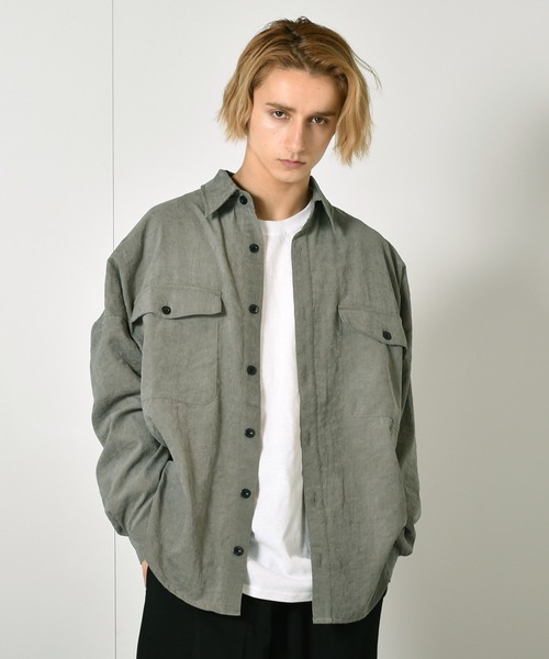 正規品定番 シャツ ブラウス ビッグシルエット ポリピーチ CPOワッシャーオーバーシャツジャケット ZOZOTOWN PayPayモール店 - 通販 - PayPayモール 激安大特価