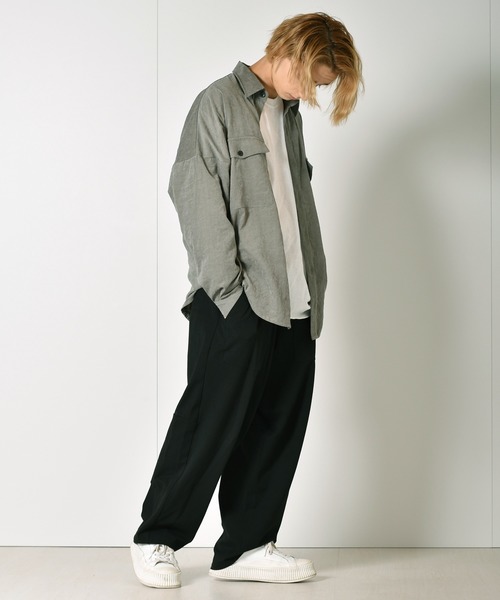 正規品定番 シャツ ブラウス ビッグシルエット ポリピーチ CPOワッシャーオーバーシャツジャケット ZOZOTOWN PayPayモール店 - 通販 - PayPayモール 激安大特価