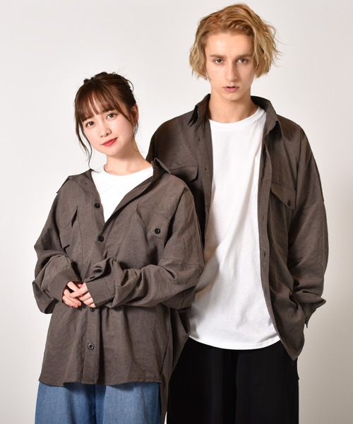 正規品定番 シャツ ブラウス ビッグシルエット ポリピーチ CPOワッシャーオーバーシャツジャケット ZOZOTOWN PayPayモール店 - 通販 - PayPayモール 激安大特価