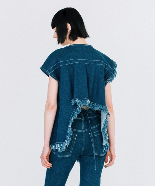 AULA AILA フリンジシャツ新品 AULA AILA tシャツ チェーンフリンジTシャツ レディース