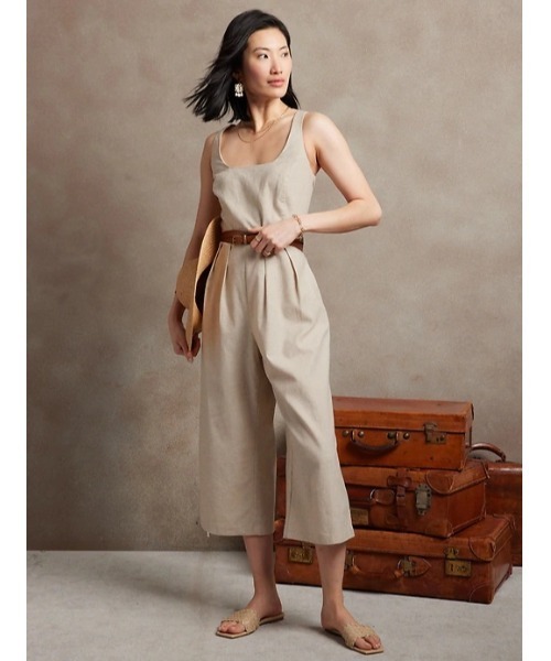 オールインワン BANANA REPUBLIC FACTORY STORE ワイドレッグジャンプスーツ