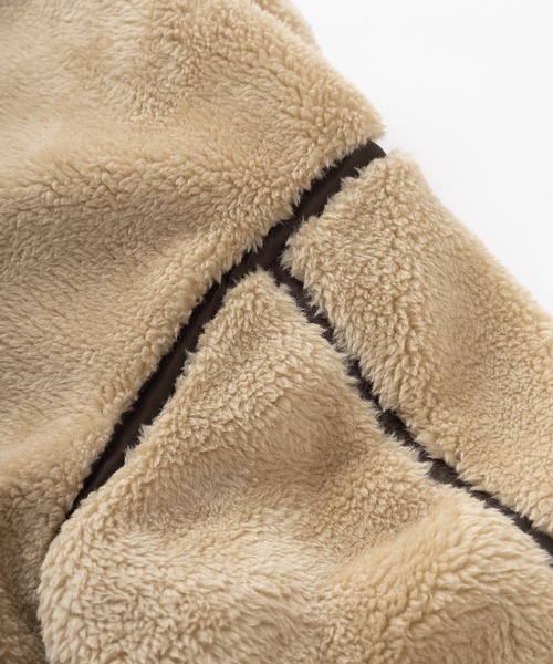 ジャケット ブルゾン 【AVIREX/アビレックス】BOA B-3 / ブランドロゴワッペン ボアフライトジャケット/ボアブルゾン/ビッグシルエット AVIREX/アビレックス BOA ブランドロゴワッペン ray ，メイク