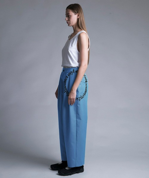 my beautiful landlet パンツ 「my landlet」 TUCK WIDE PANTS