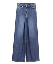 JOHN LAWRENCE SULLIVAN ジーンズ WASHED DENIM WIDE PANTS