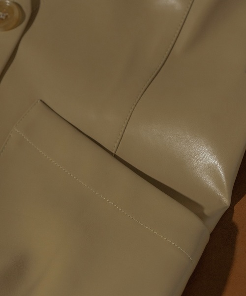 ベスト ジレ FAKE LEATHER CAMISOLE VEST レディース ANOGH ベスト ジレ FAKE LEATHER CAMISOLE VEST レディース
