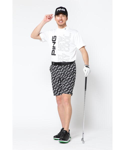 PING パンツ 「PING APPAREL」バイアスロゴジャガード 4WAY
