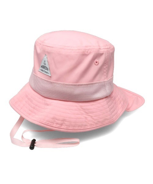 Kids Foret 帽子 ハット 日よけ付メッシュ切替無地撥水ハット