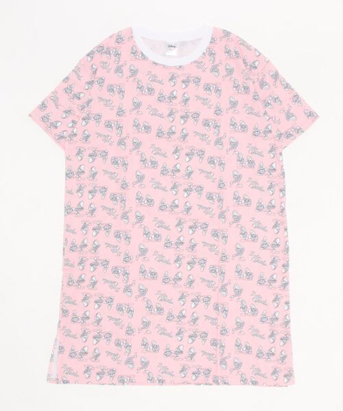 【総柄ワンピース】 ディズニー カラフルハピネス ダッフィー 半袖 白 公式】ダッフィー＆フレンズ20周年：カラフルハピネス | 東京