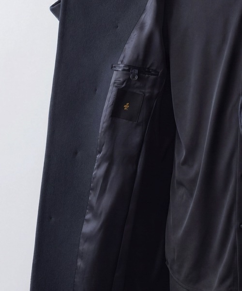 ステンカラーコート コート ENGLAND LAMB MELTON STAND COLLAR  COAT メンズの画像