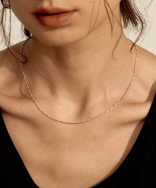 novice（ノーヴィス） ネックレス 「novice」Ball Bar Chain Necklace