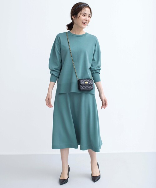 ニット セーター 「WEB限定カラーあり」MINA バックリボンニットプルオーバー レディース 組曲 ニット セーター 「WEB限定カラーあり」MINA バックリボン