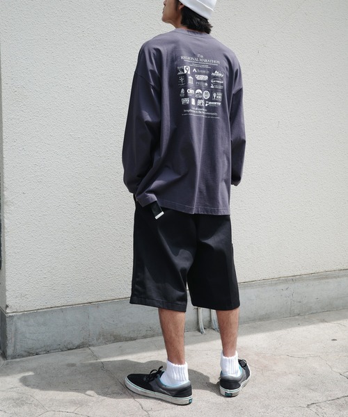 ANME tシャツ 企業ロゴプリント長袖Tシャツ レディース メンズ