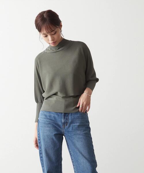ニット セーター ショート丈アンサンブルニット レディース