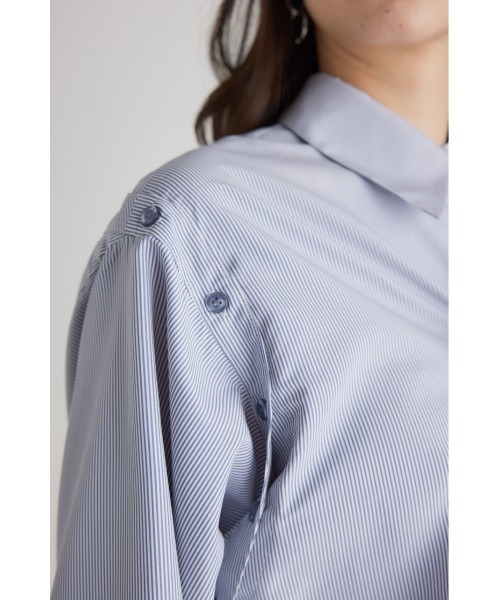 ブラウス シャツ 「M_」RE POLYESTER WRINKLED シャツ レディース M_ ブラウス シャツ 「M_」RE POLYESTER WRINKLED レディース