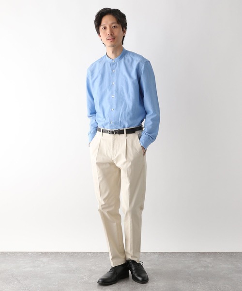 Cloth&Clost ロングリネンシャツ klause ロングスリットシャツ（天日干しリネン） annabelle