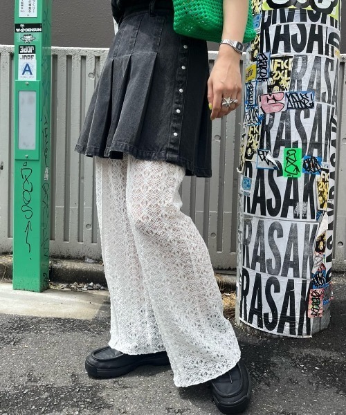 Kastane（カスタネ） ワイドパンツ パンツ 「セットアップ対応」レース