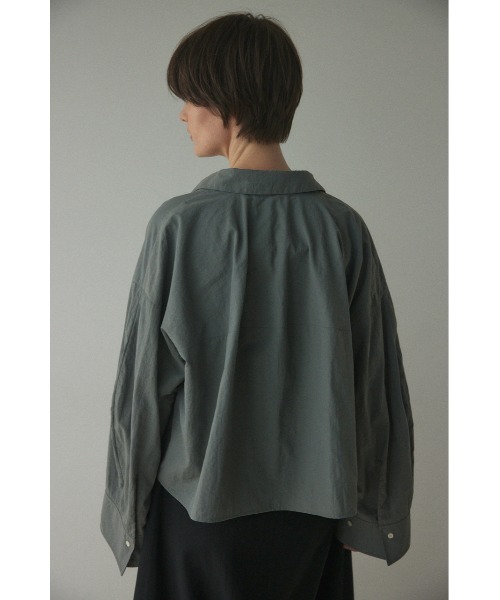 BLACK BY MOUSSY ブラウス シャツ nylon short shirt(ナイロン