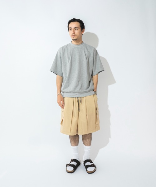 【boohoo】MAN インターロックカーゴショーツ BEAMS（ビームス）ビッグ 6ポケット カーゴ ショーツ（パンツ