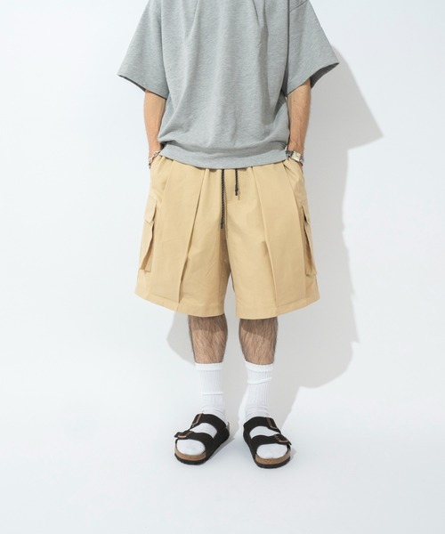 Nanmo. カーゴパンツ TUCK CARGO SHORTS / タックカーゴショーツ