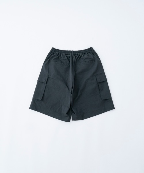 兼用【Minga London】Trek ジョーツ ショート カーゴ パンツ 黒 Nanmo. カーゴパンツ TUCK CARGO SHORTS / タックカーゴショーツ