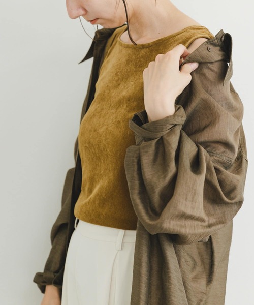 「URBAN RESEARCH」 ベアトップ FREE チャコールグレー レディース F by ROSSO モッサダブルロングコート[RA47-27F702]｜URBAN