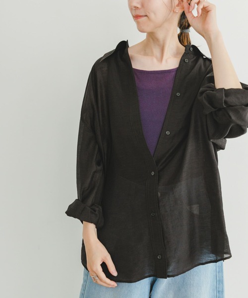 ITEMS URBANRESEARCH タンクトップ ノースリーブ シアーベロア