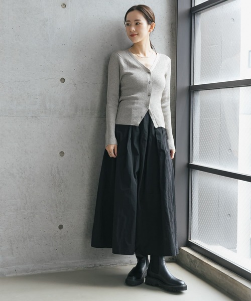 URBAN RESEARCH カーディガン ラメリブニットカーディガン