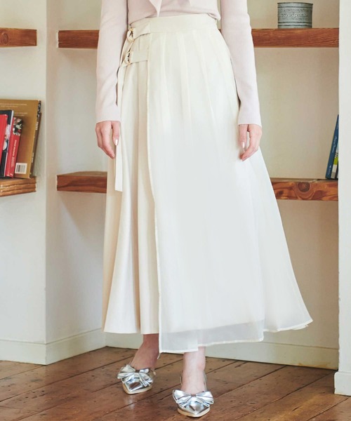 open yy プリーツ レイヤースカート プリーツレイヤードスカート｜J'aDoRe JUN ONLINE OUTLET