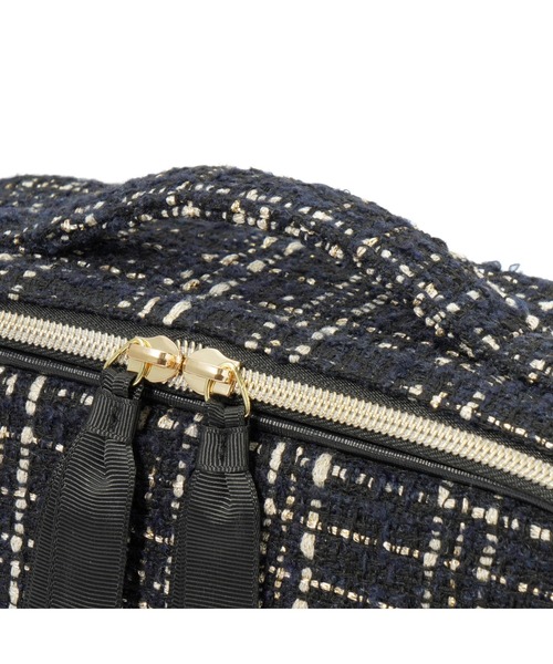 Francfranc（フランフラン） ポーチ ツイード バニティ メイクバッグ