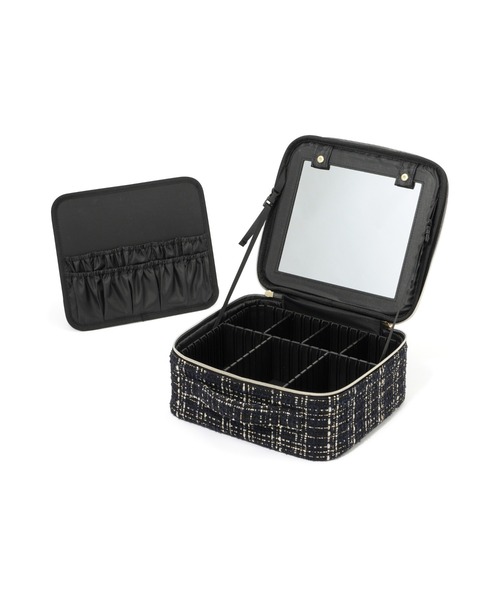 Francfranc（フランフラン） ポーチ ツイード バニティ メイクバッグ